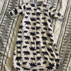 Carter’s Black Bear Fleece Size Medium Baby Sleep Sack